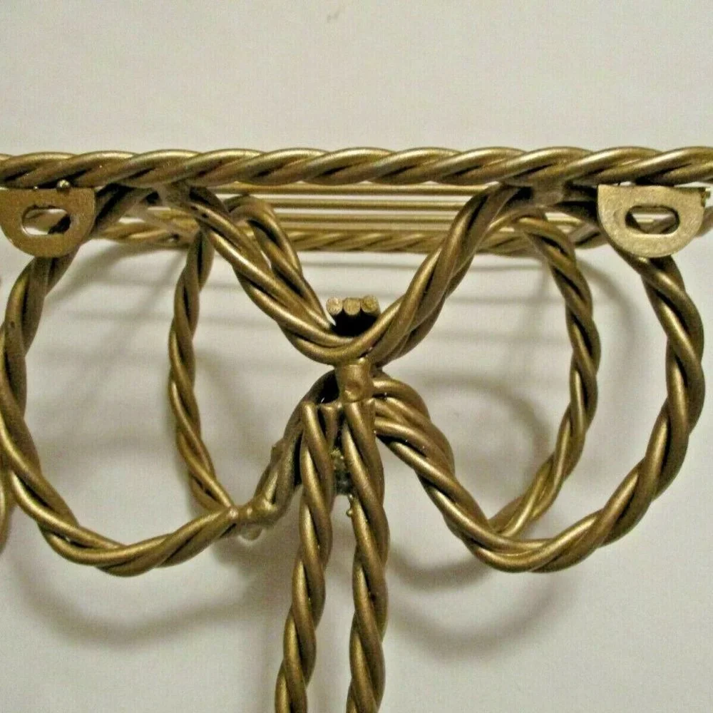 Home Interiors Gold Wall Decor Display Shelves